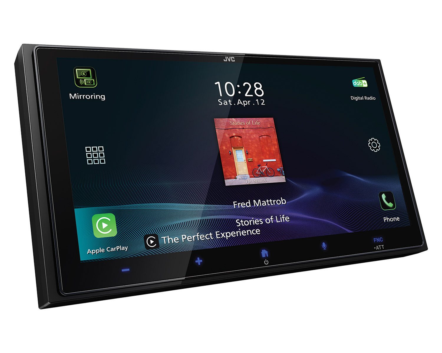 JVC KW-M795DBW 2-DIN Moniceiver 6,92-Zoll-HD-Bildschirm mit DAB+-Tuner Autoradio