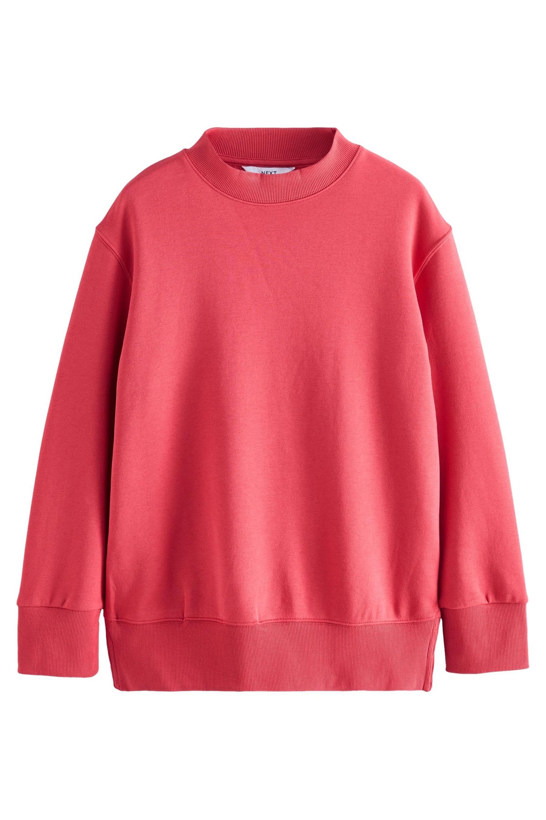 Next Longsweatshirt Angerautes Relaxed Fit Oversized-Sweatshirt günstig online kaufen
