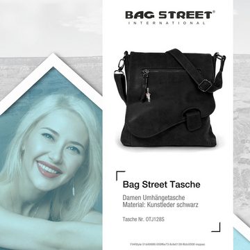 BAG STREET Umhängetasche Bag Street Damen Umhängetasche (Umhängetasche), Umhängetasche, Schultertasche Kunstleder, schwarz ca. 26cm x ca. 26cm