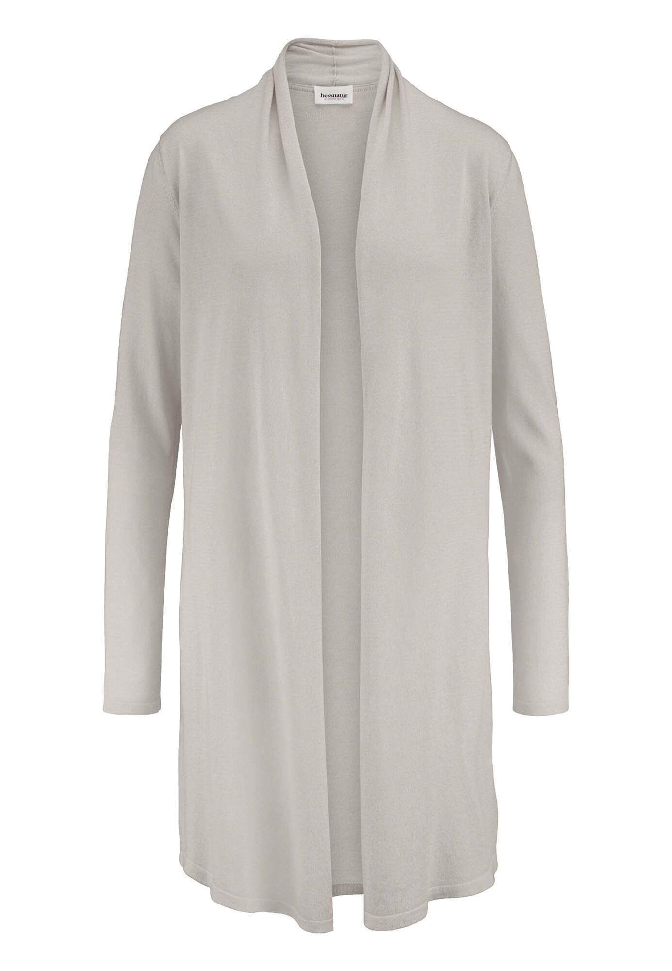 Hessnatur Strickjacke aus TENCEL™ Lyocell und Bio-Baumwolle (1-tlg)
