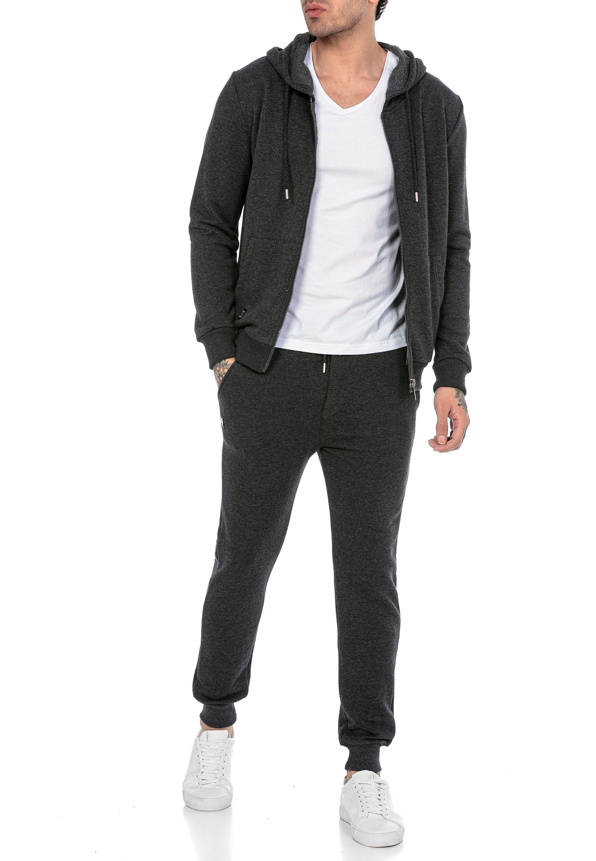 RedBridge Jogginganzug Red Bridge Herren Jogginganzug Sweat Suit Set Sweatjacke Hose (Set, 2-tlg)