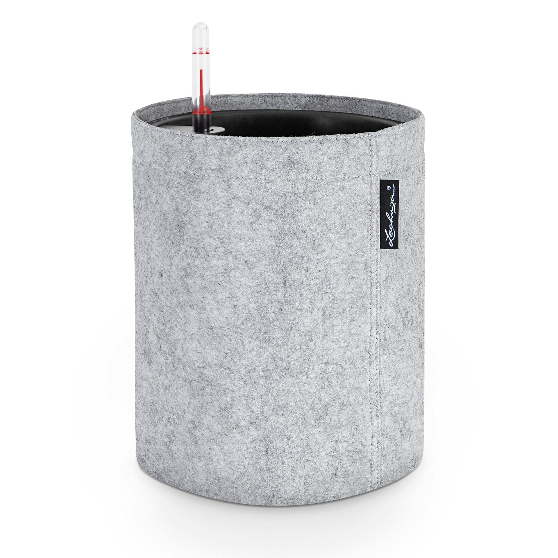 Lechuza® Blumentopf Pflanztopf Trendcover 23 Filz hellgrau (Komplettset)