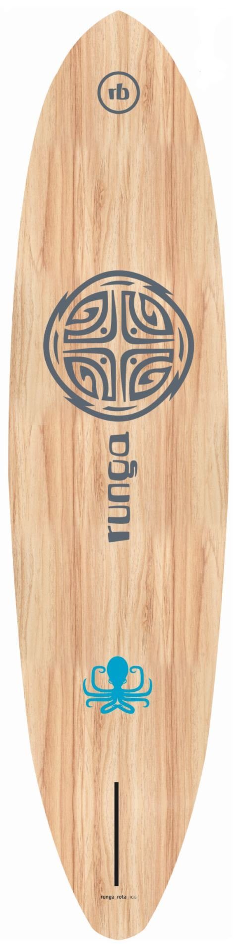 Inkl. SUP-Board Allrounder, Finnen-Set) Paddling Stand (Set BLUE leash coiled SUP, Up Runga-Boards 3-tlg. & ROTA Hard 9.6, Board