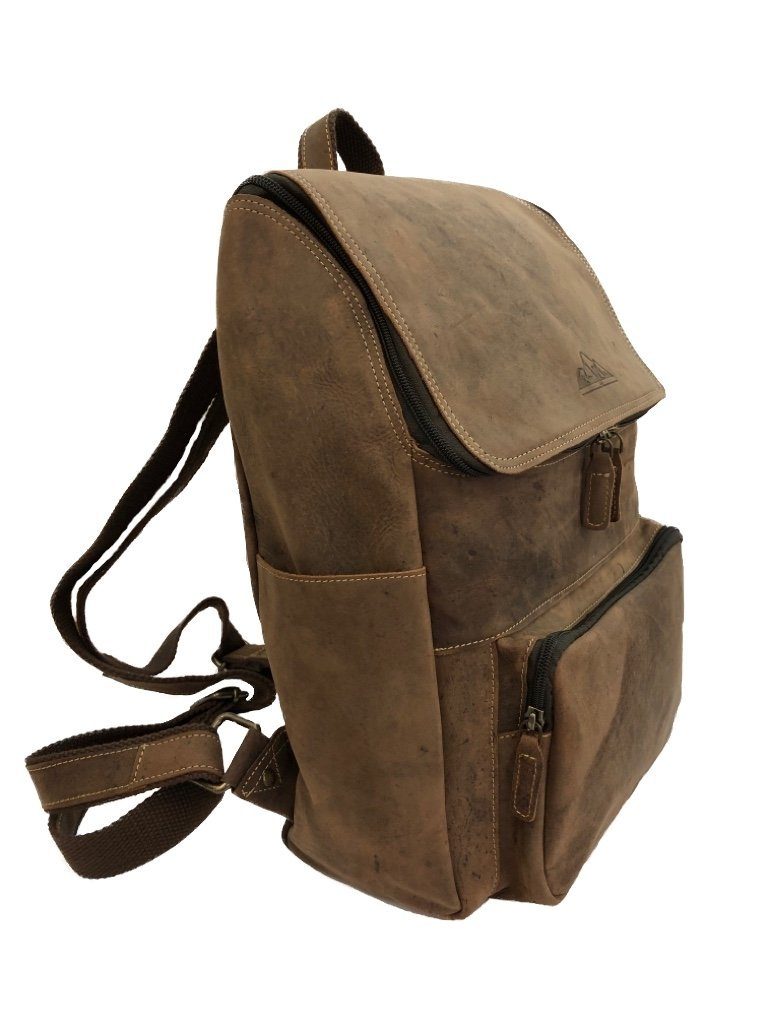 Bayern Bag Rucksack B1675, Lederrucksack Wanderrucksack