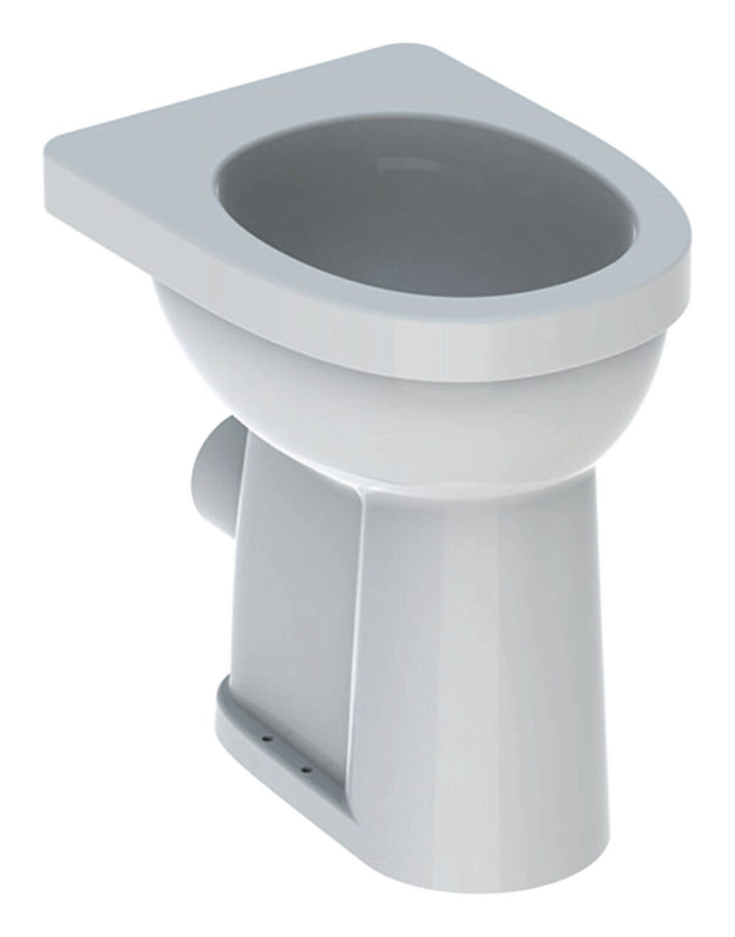 GEBERIT Flachspül-WC Renova Comfort, Stehend, Stand Abgang horizontal Höhe 490 mm - Weiß mit KeraTect