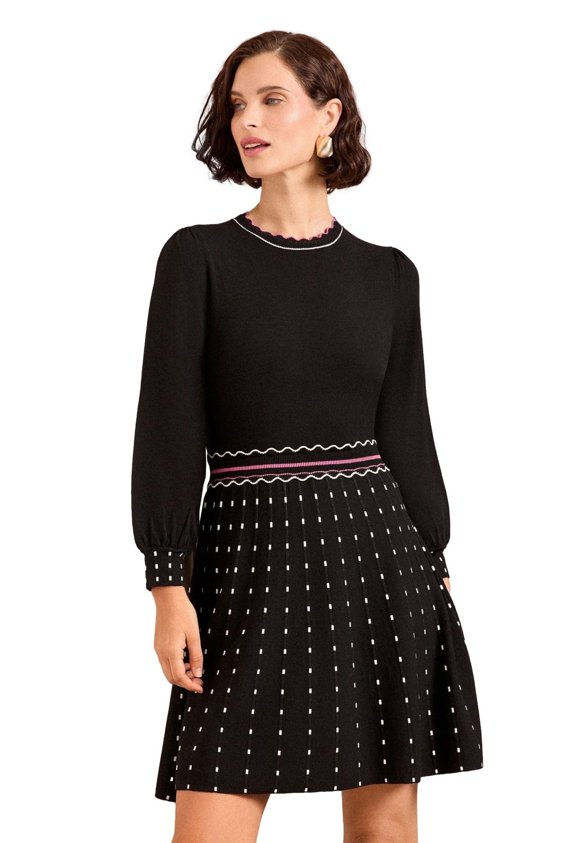 Strickkleid Love & Roses Feinstrick-Minikleid, Regular