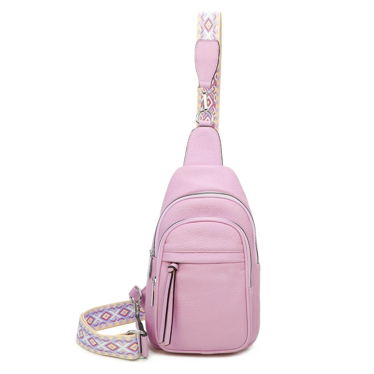 ITALYSHOP24 Schultertasche Damen Sling-Tasche Crossbody Brusttasche günstig online kaufen