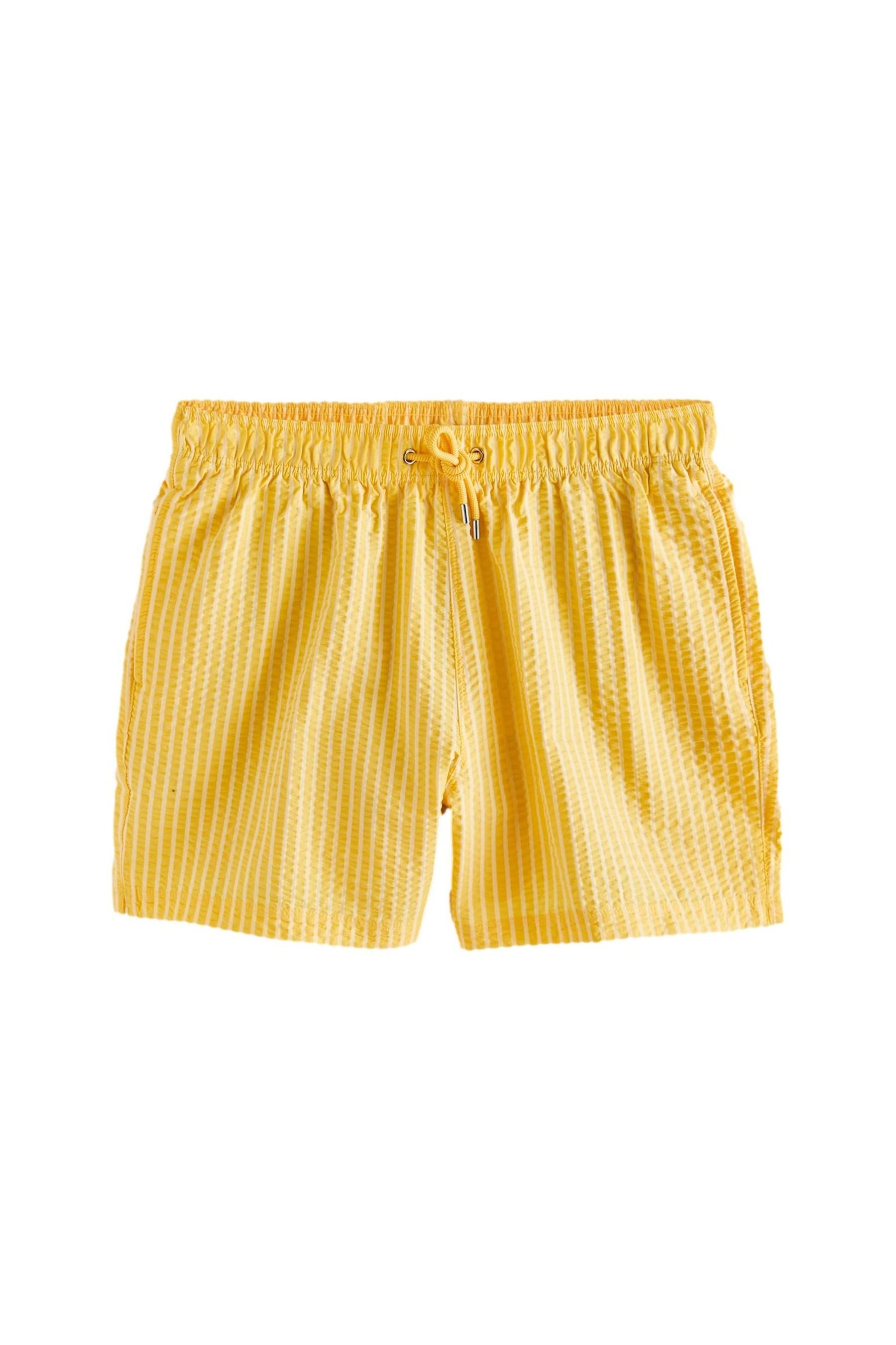 Next Badeshorts Bedruckte Seersucker-Badeshorts mit Streifen 5{dq} (1-St)