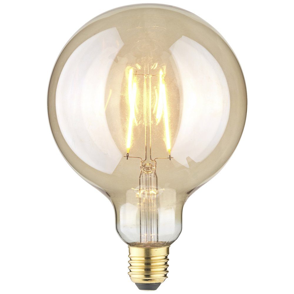 LightMe LED-Leuchtmittel LED LightMe W L) Bernstein Globeform 125 E27 2.5 mm x LM85061 17 (x