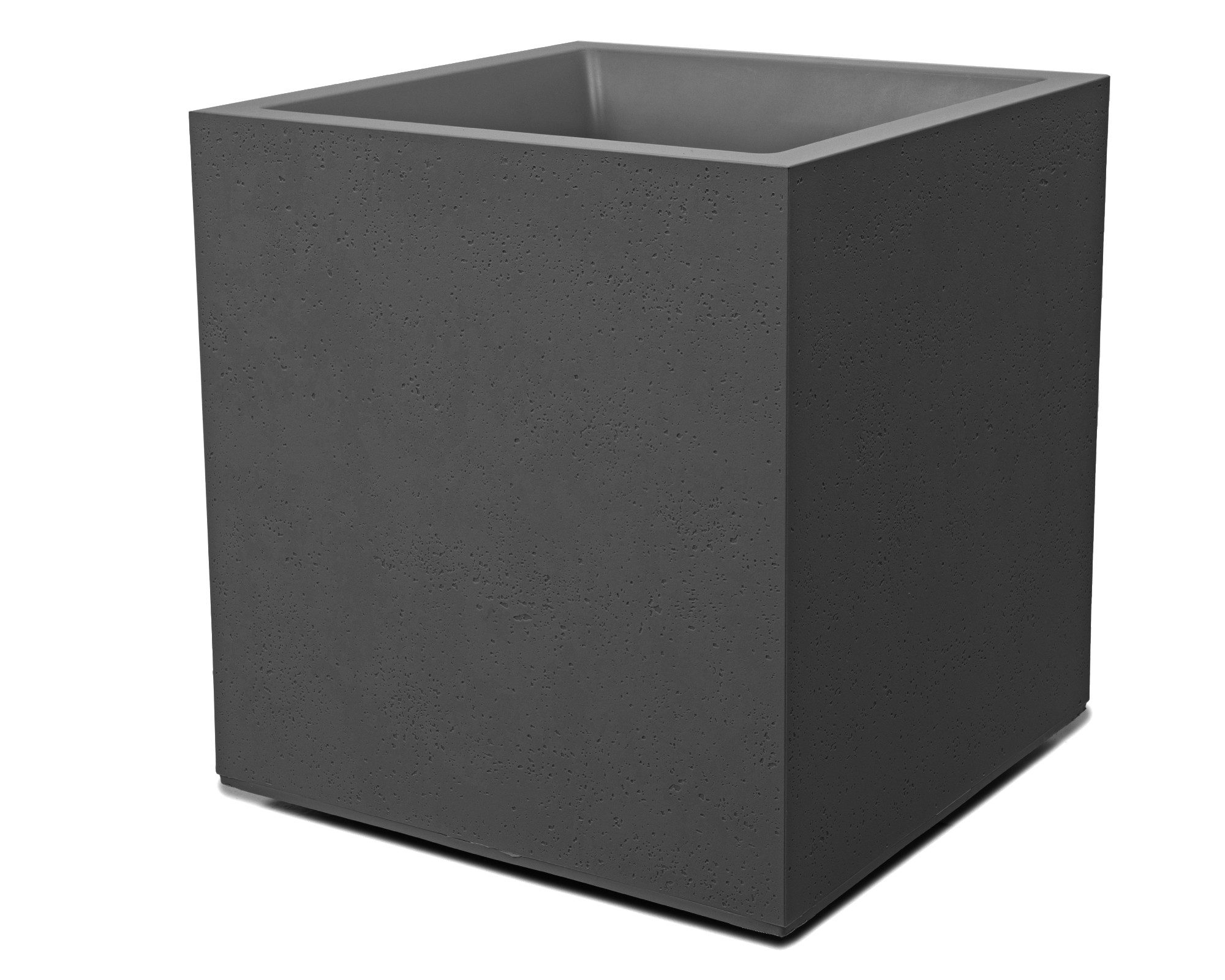 ONDIS24 Pflanzkübel Pflanzkübel Blumenkübel Blumentopf Vulkan 40, Gestein/Basalt/Graphit Optik mit Wasserspeicher