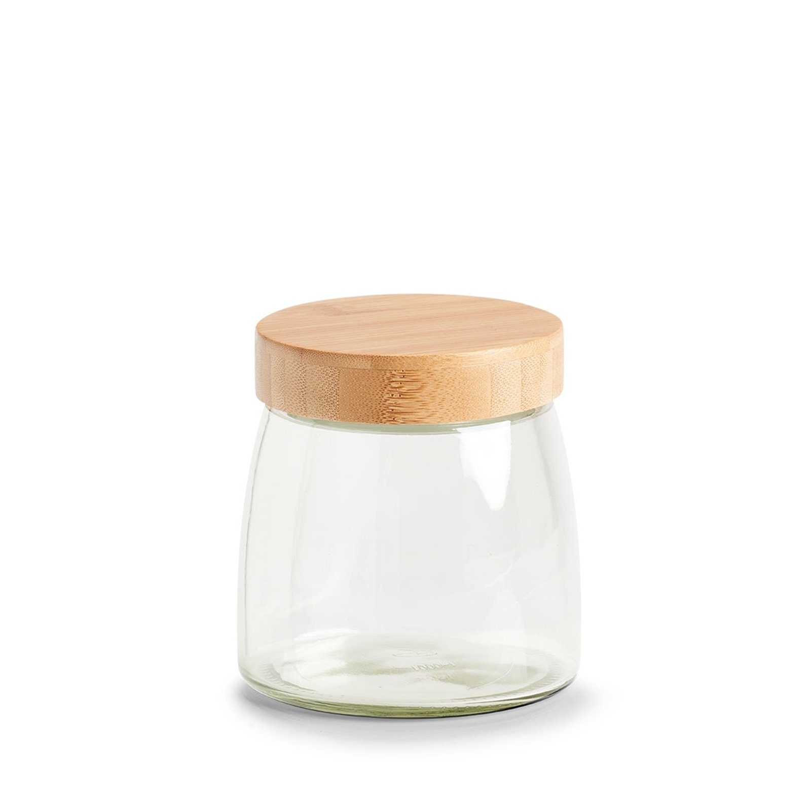 Neuetischkultur Vorratsglas Vorratsglas mit Schraubdeckel Bamboo 950 ml, Glas, Holz, (Stück, 1-tlg), Lebensmittelaufbewahrung