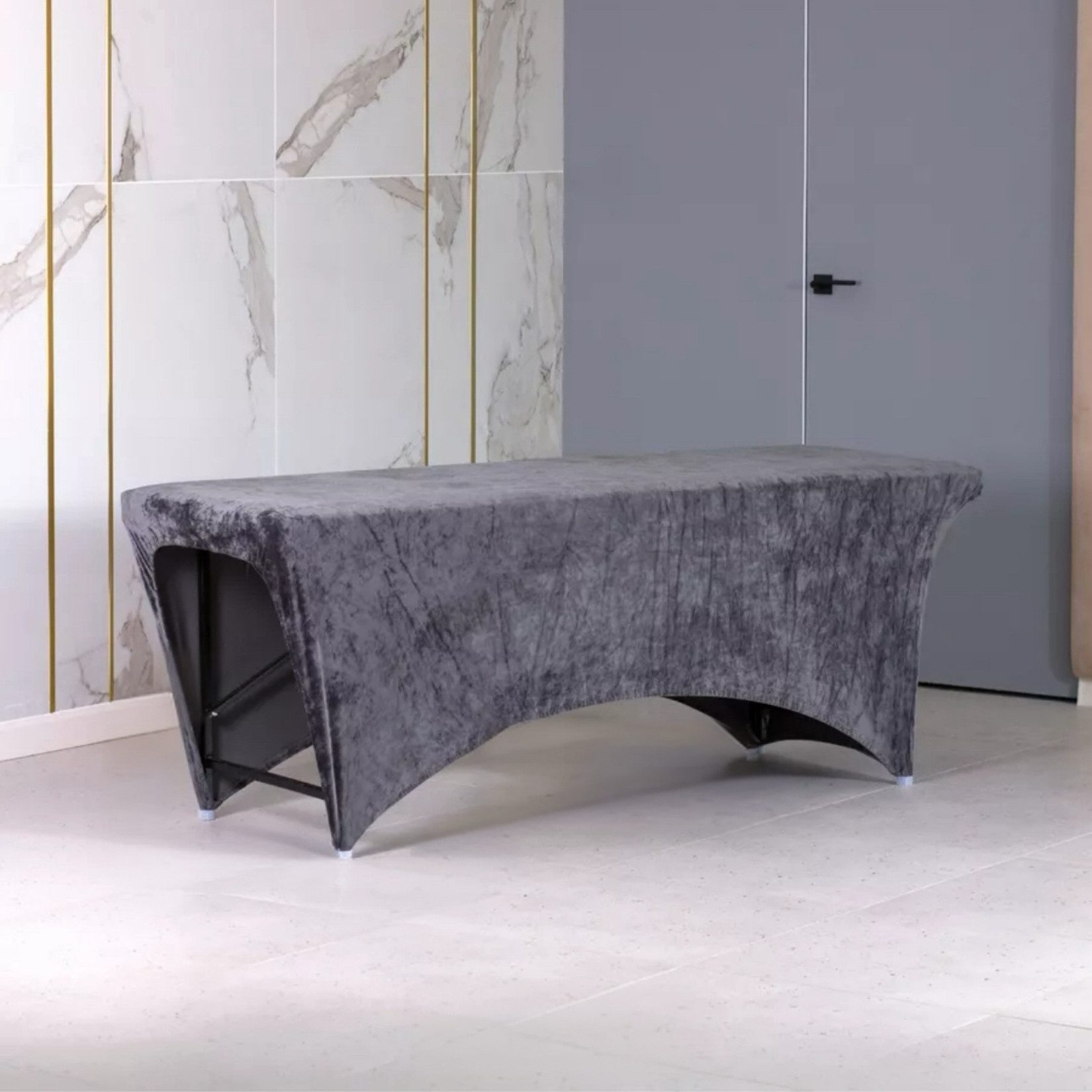 STM Company Massageliege Verlängerter Liegenbezug für Massagebett, Bezug, Spannbetttuch (für alle gängigen Kosmetikliegen, Massageliegen, Couches, aus Velour, ohne Matratze), 180x60 cm/ 190x70 cm