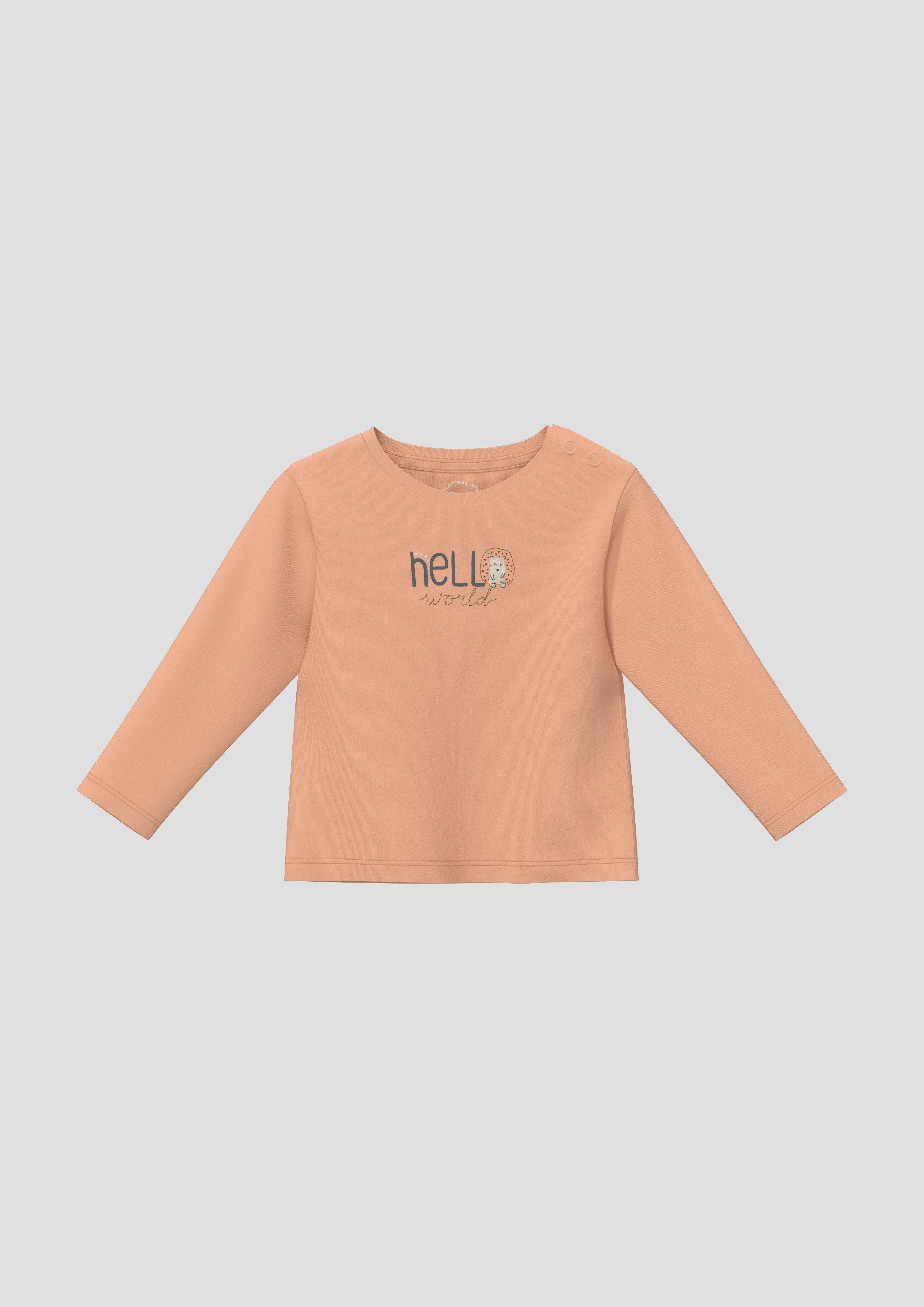 s.Oliver Langarmshirt Unisex Baumwoll-Shirt mit Frontprint günstig online kaufen