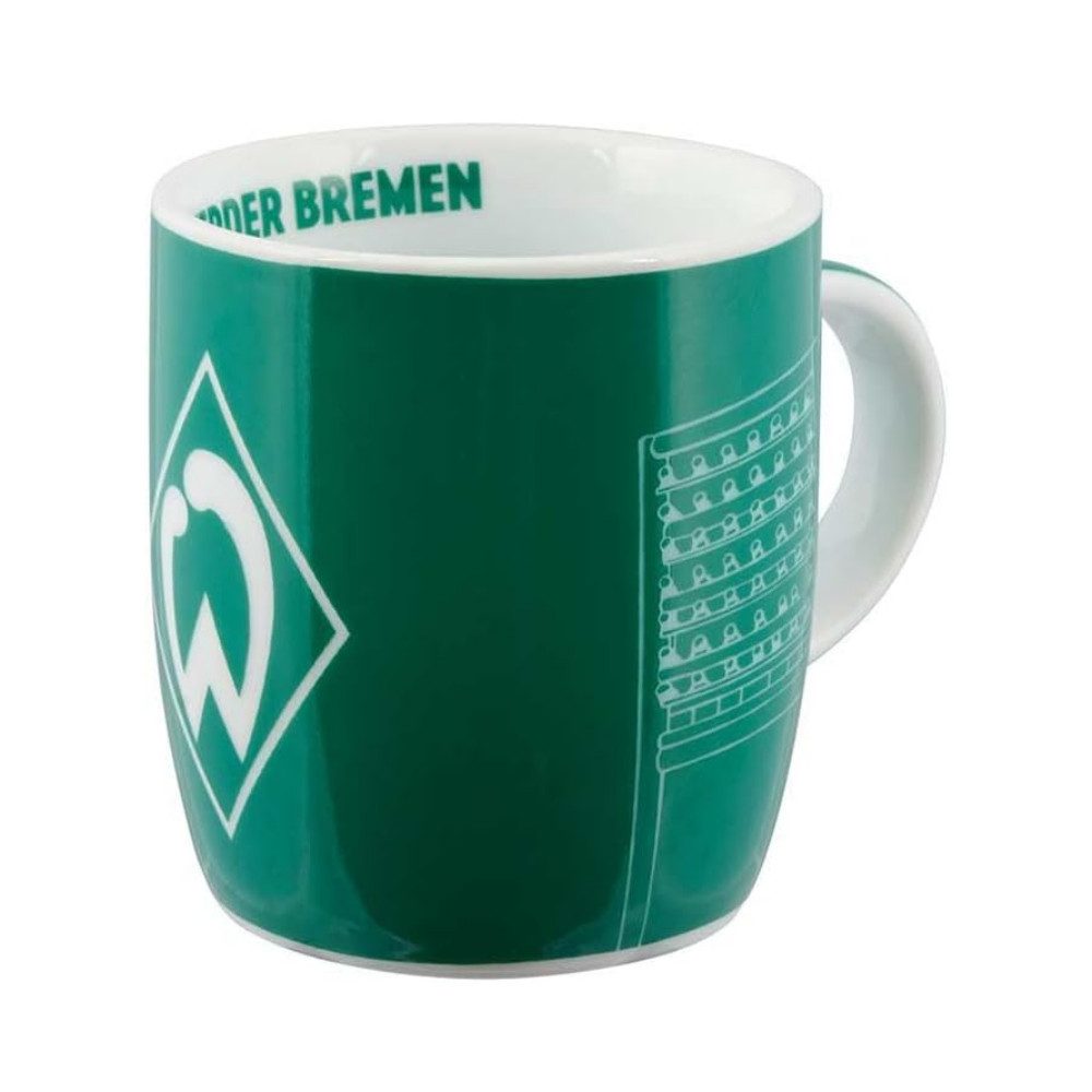 Werder Bremen Becher SV Werder Bremen Tasse Raute Flutlicht, Porzellan