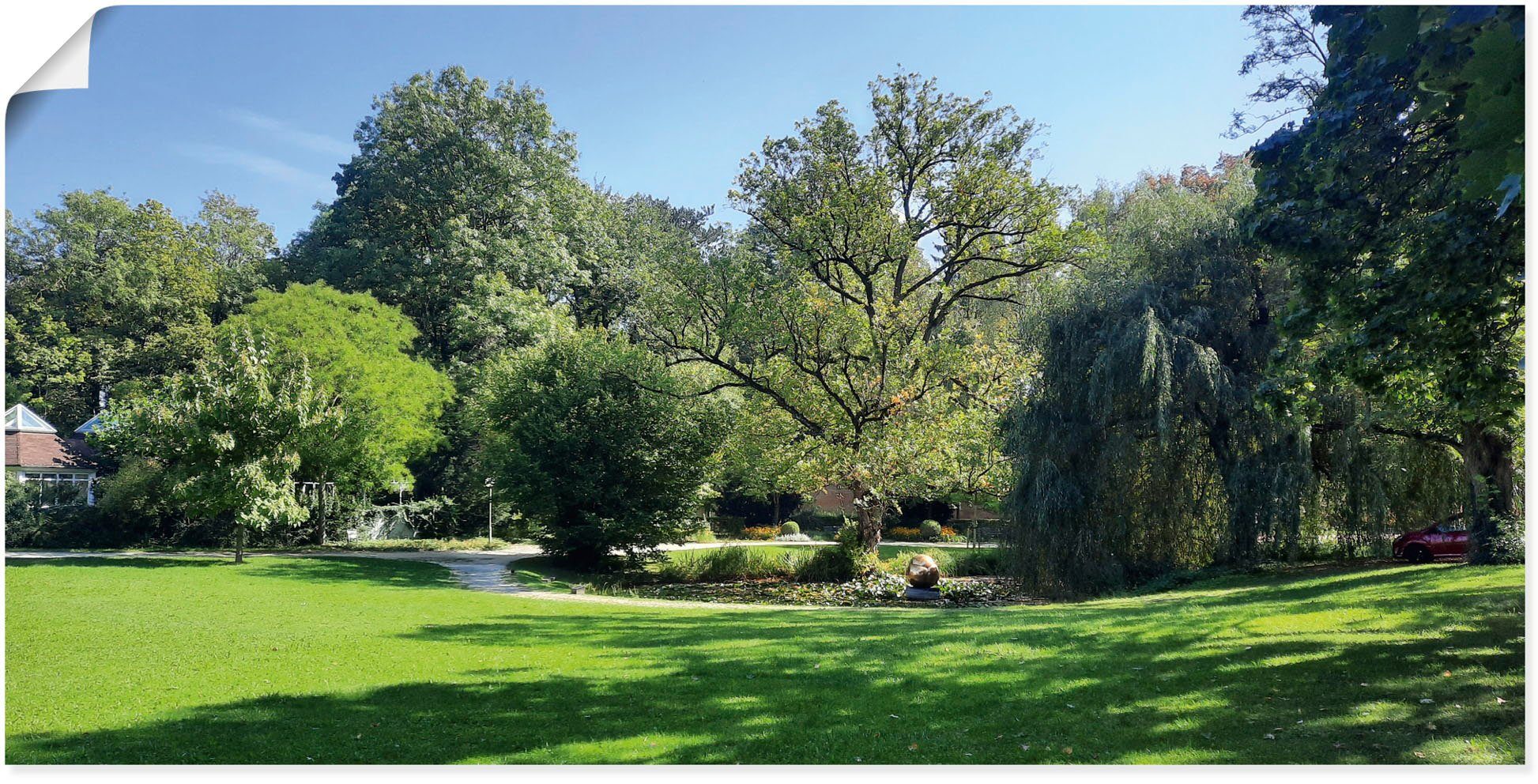 Artland Wandbild Glacis Park, Wiesen oder Baumbilder Poster (1 versch. Leinwandbild, Alubild, Wandaufkleber & Größen in als St)