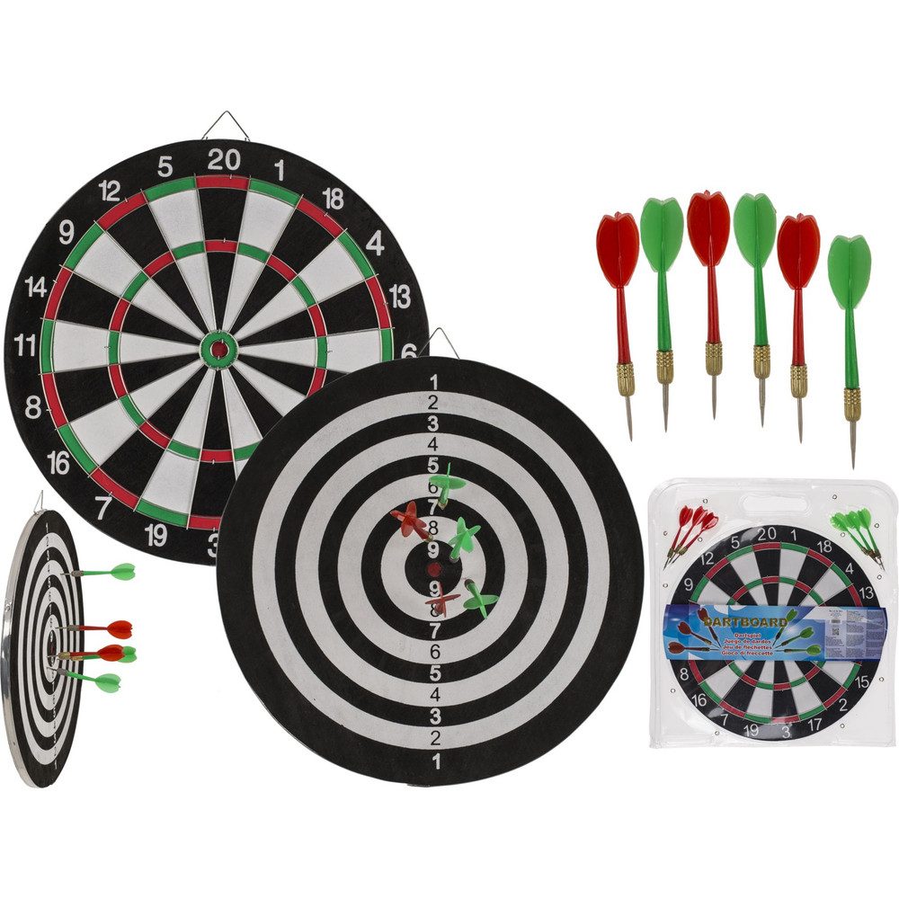 Dartscheibe Dartscheibe inkl. 6 Steeldarts