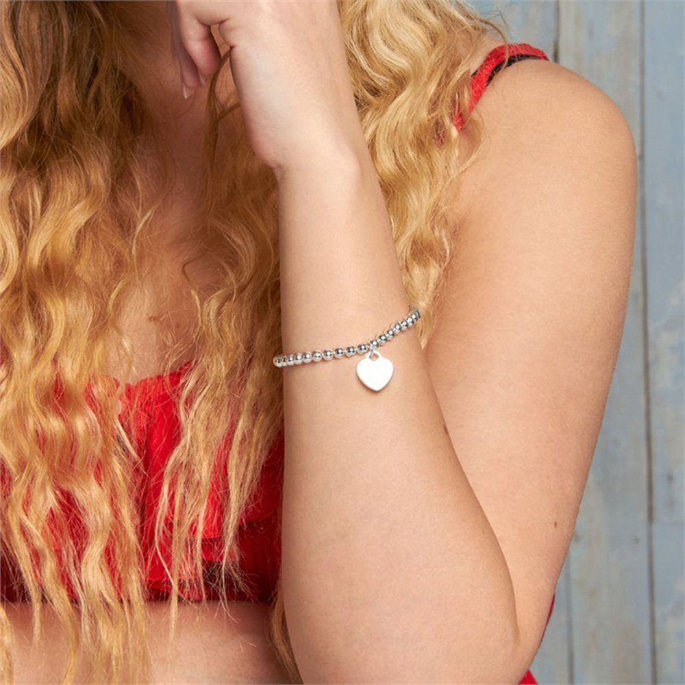 Unique Silberarmband 925 Silber Perlenar...