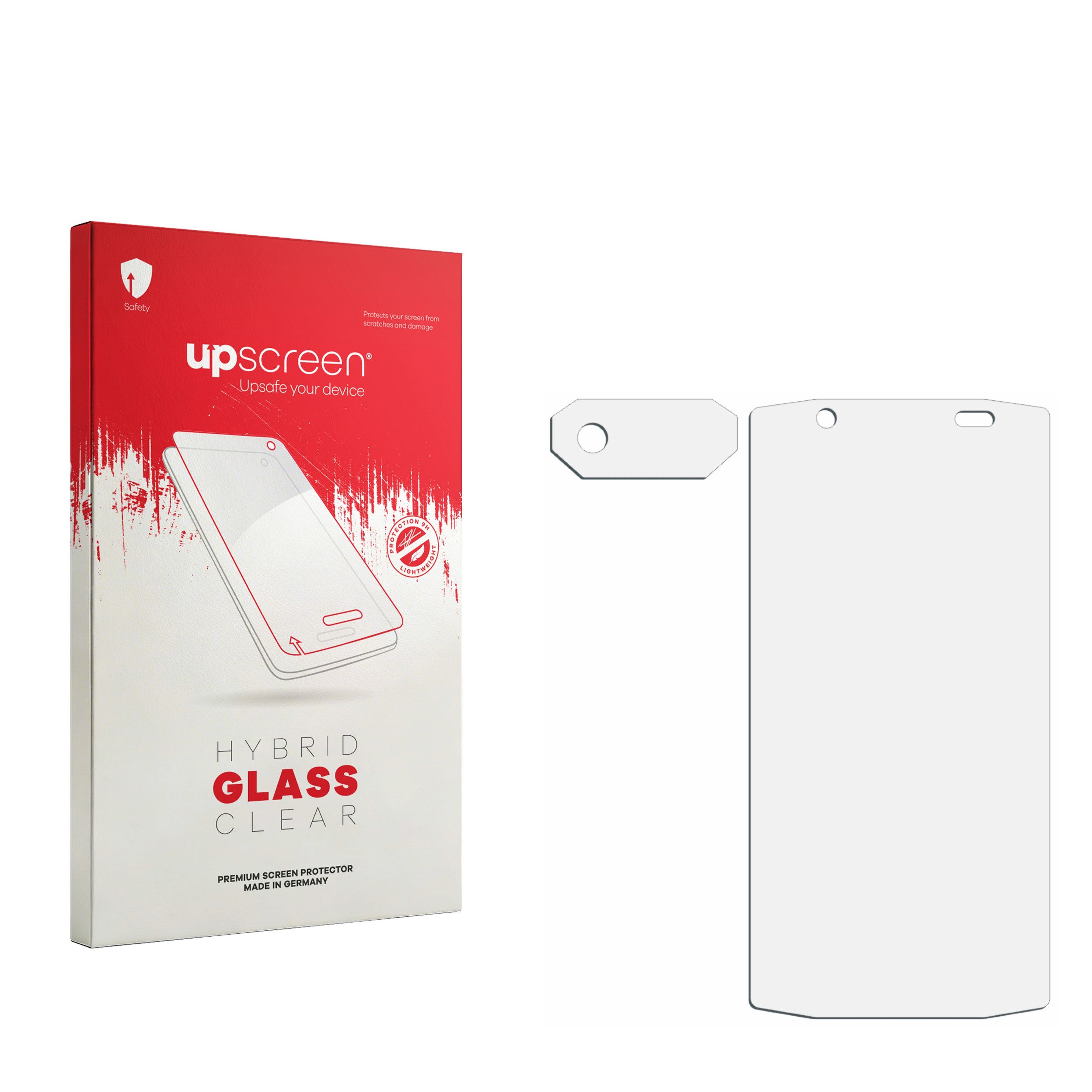upscreen Displayschutzglas Folie für Ulefone Armor 15 (Display+Kamera), Schutzfolie Glas Panzer Display Schutz klar