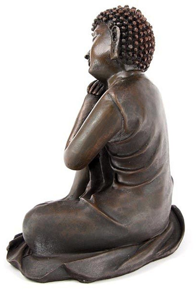 Puckator Buddhafigur Meditierende Buddhafigur, Braun, Holzeffekt günstig online kaufen