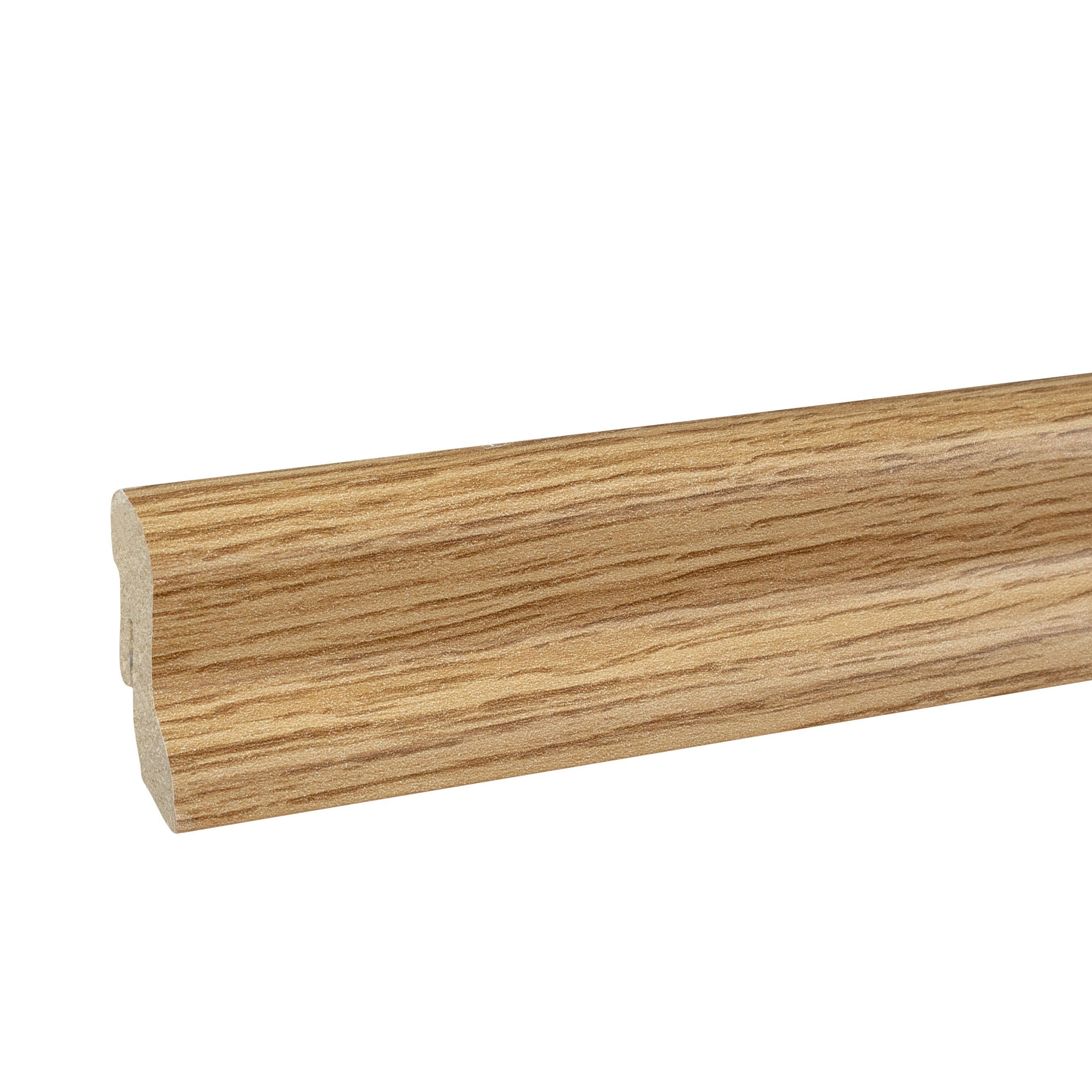 PROVISTON Sockelleisten-Innenecke 20 x 40 x 400 mm Innenwinkel MDF-Kern foliert Eiche by PROVISTON, 2-St.