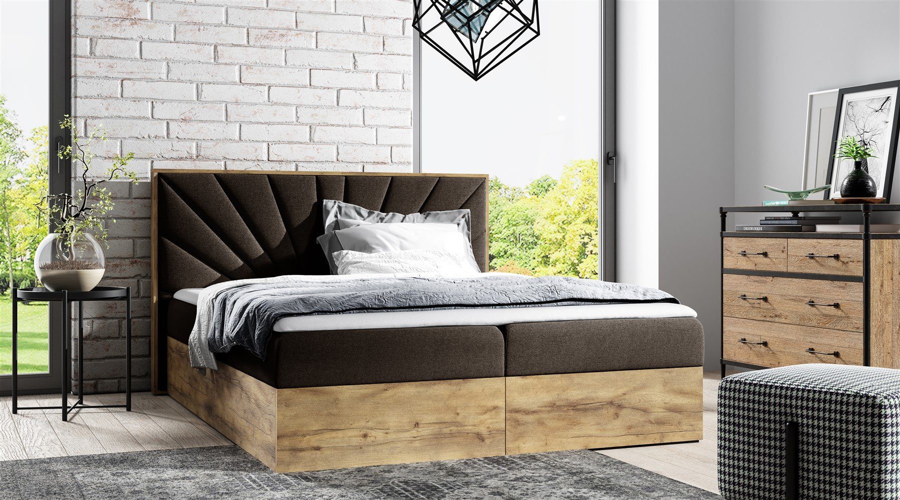 Fun Möbel Boxbett Schlafzimmerbett LAMBROS Überlänge günstig online kaufen