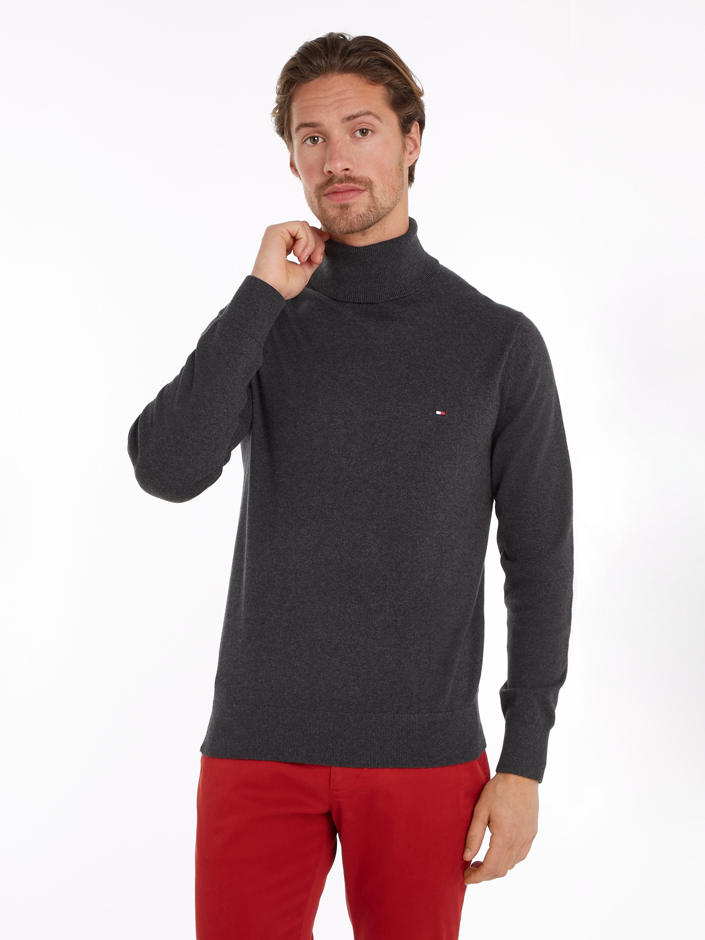 Tommy Hilfiger Rollkragenpullover PIMA ORG CTN günstig online kaufen