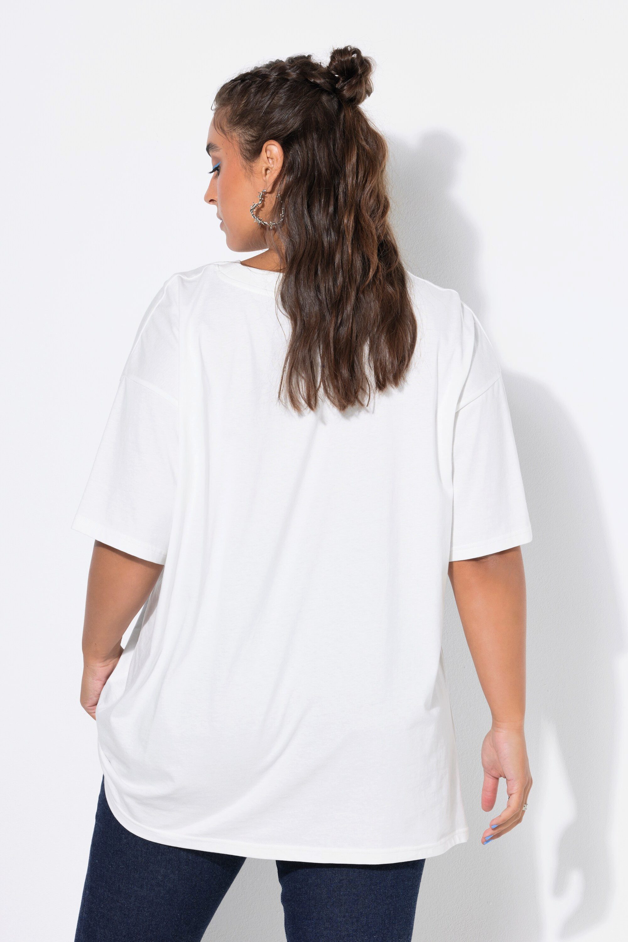 Studio Untold T-Shirt T-Shirt Oversize Shape Pearls Print – Bild 3 von 4