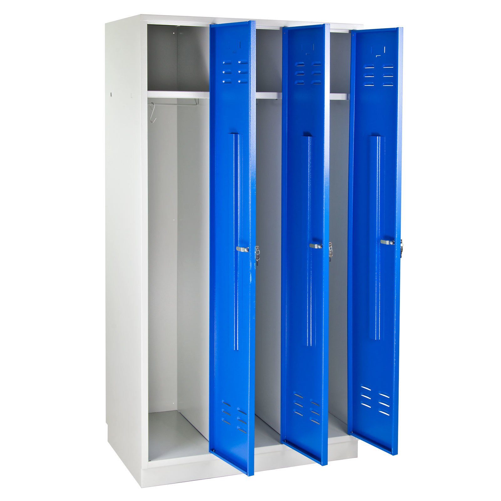 PROREGAL® Garderobenschrank Garderobenschrank Ermine mit 3 Türen, HxBxT 178 günstig online kaufen