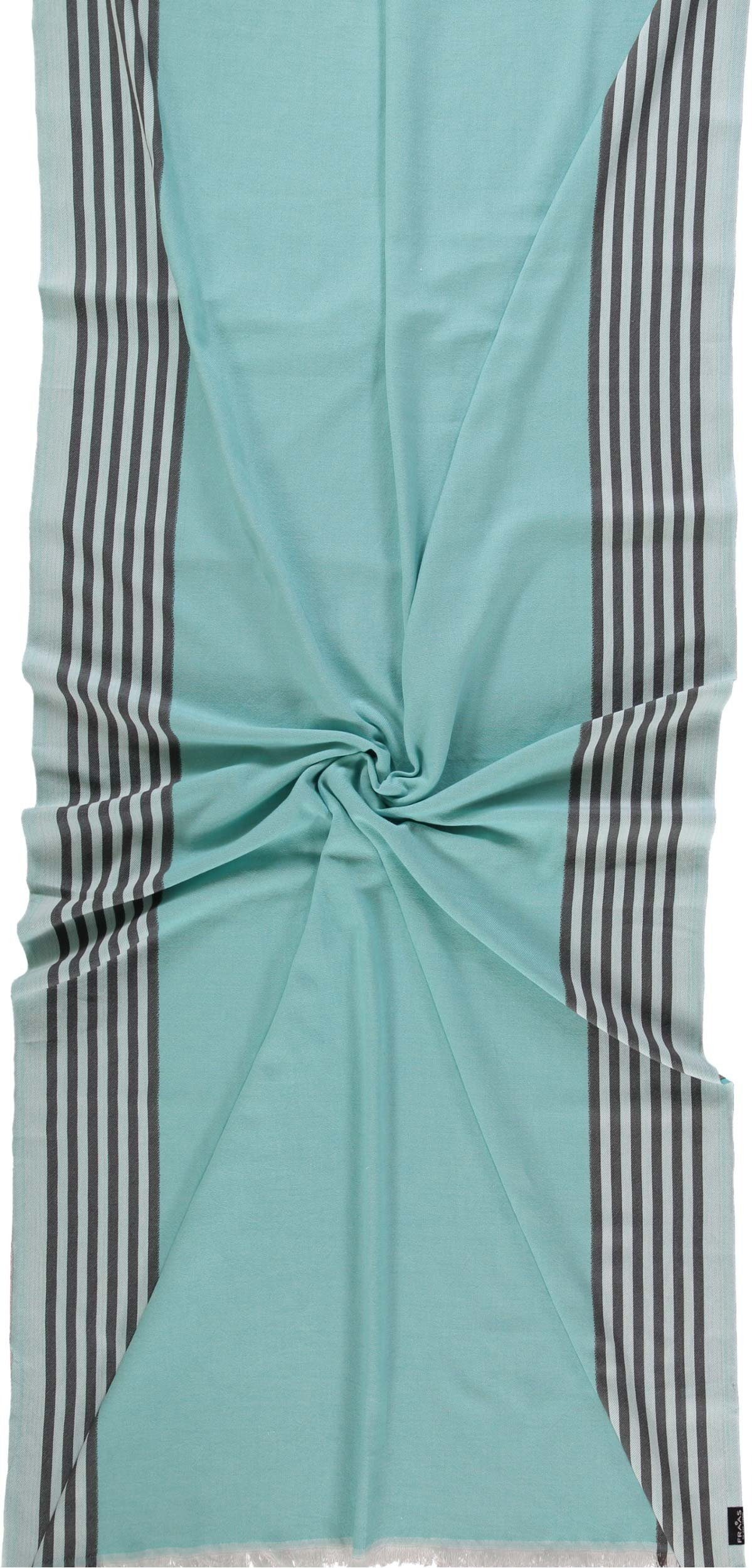 Baumwolle Modetuch Tuch, (1-St) light turquoise Fraas