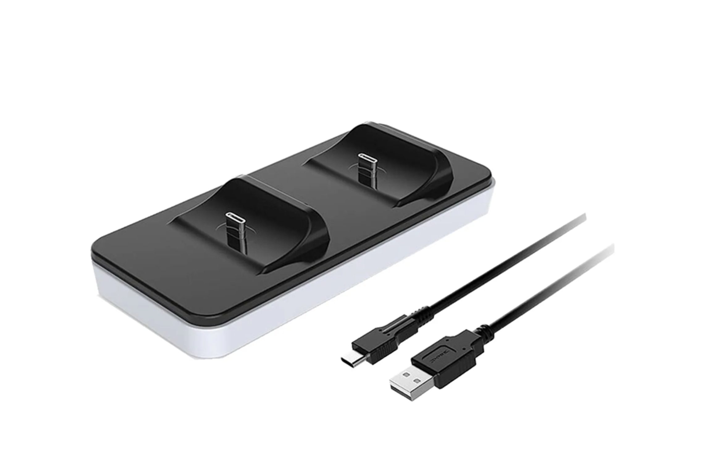 OIITH PS5 Ladestation 2 Controller USB-C schwarz/weiß USB-Ladegerät