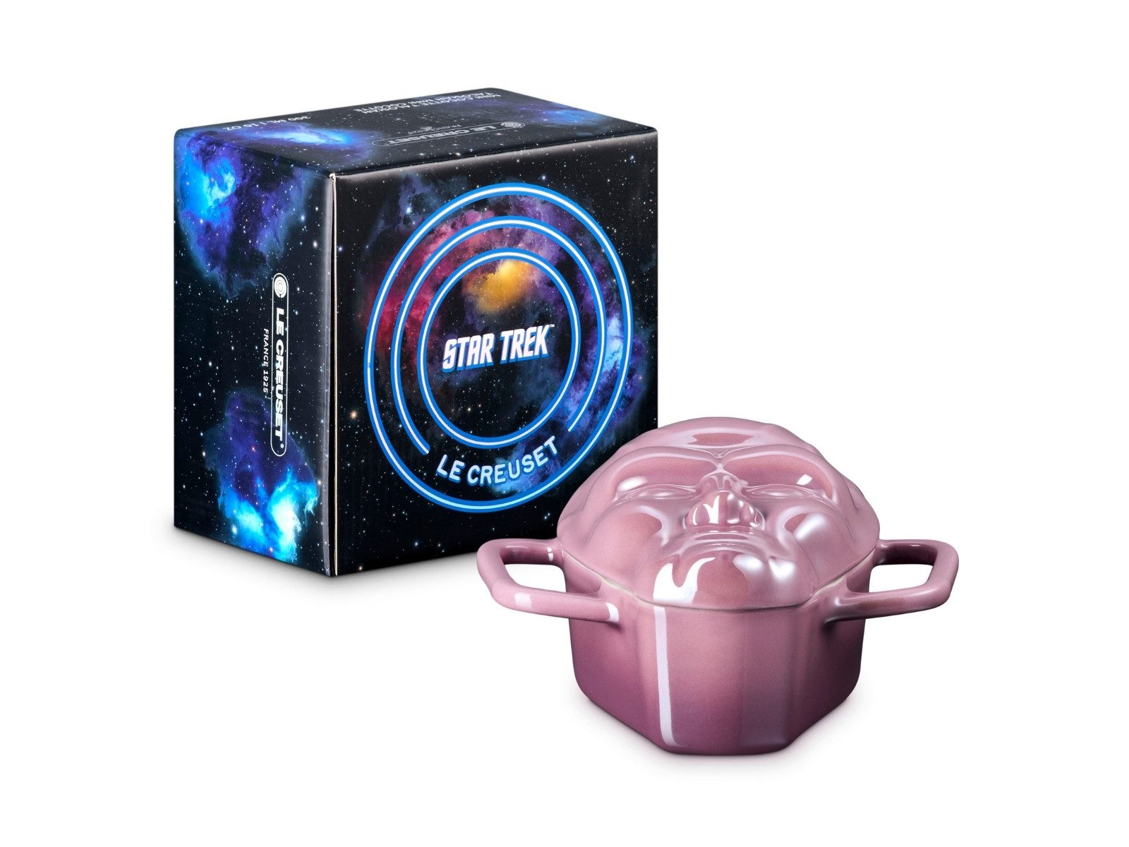 LE CREUSET Auflaufform Star Trek Collection Mini-Cocotte Talosian mauve pink 0,3l, Steinzeug