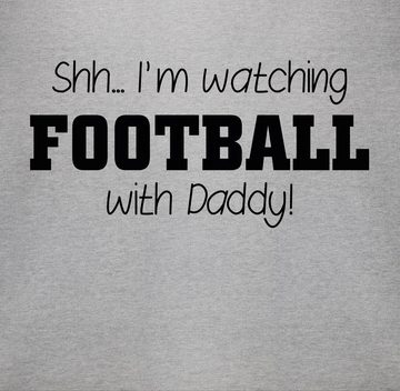 Shirtracer Shirtbody Shh...I'm watching football with Daddy! - schwarz Sport & Bewegung Baby
