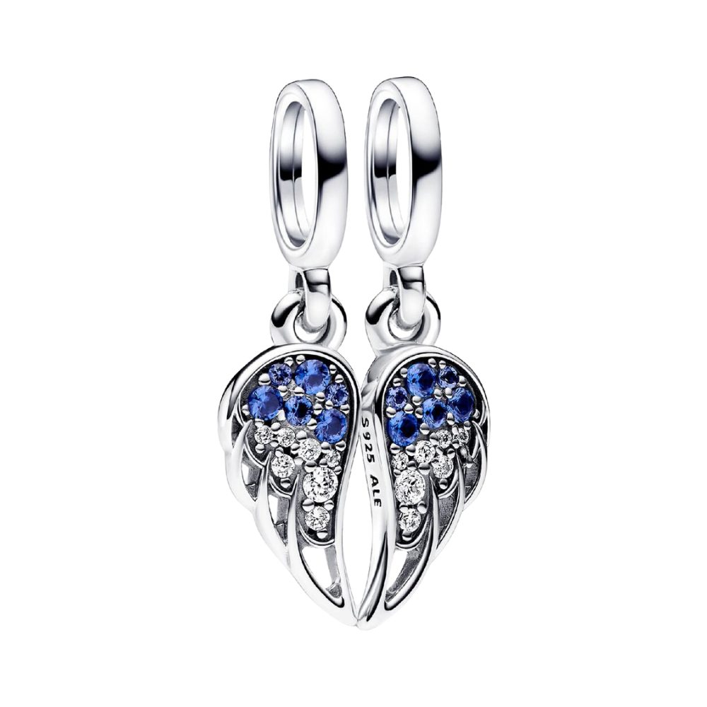 Pandora Charm Engel 792821C01, Engelsflügel, Freundschaft, teilbar