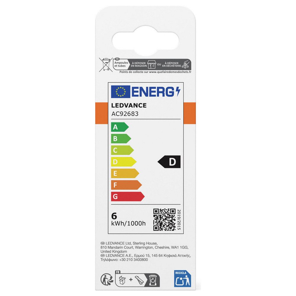 Osram LED-Leuchtmittel OSRAM 4099854514678 LED EEK F (A - G) E14 5.9 W Tageslichtweiß nicht