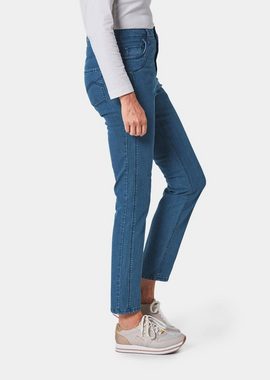 GOLDNER Bequeme Jeans Figurschmeichelnde Jeans mit vorverlegter Seitennaht