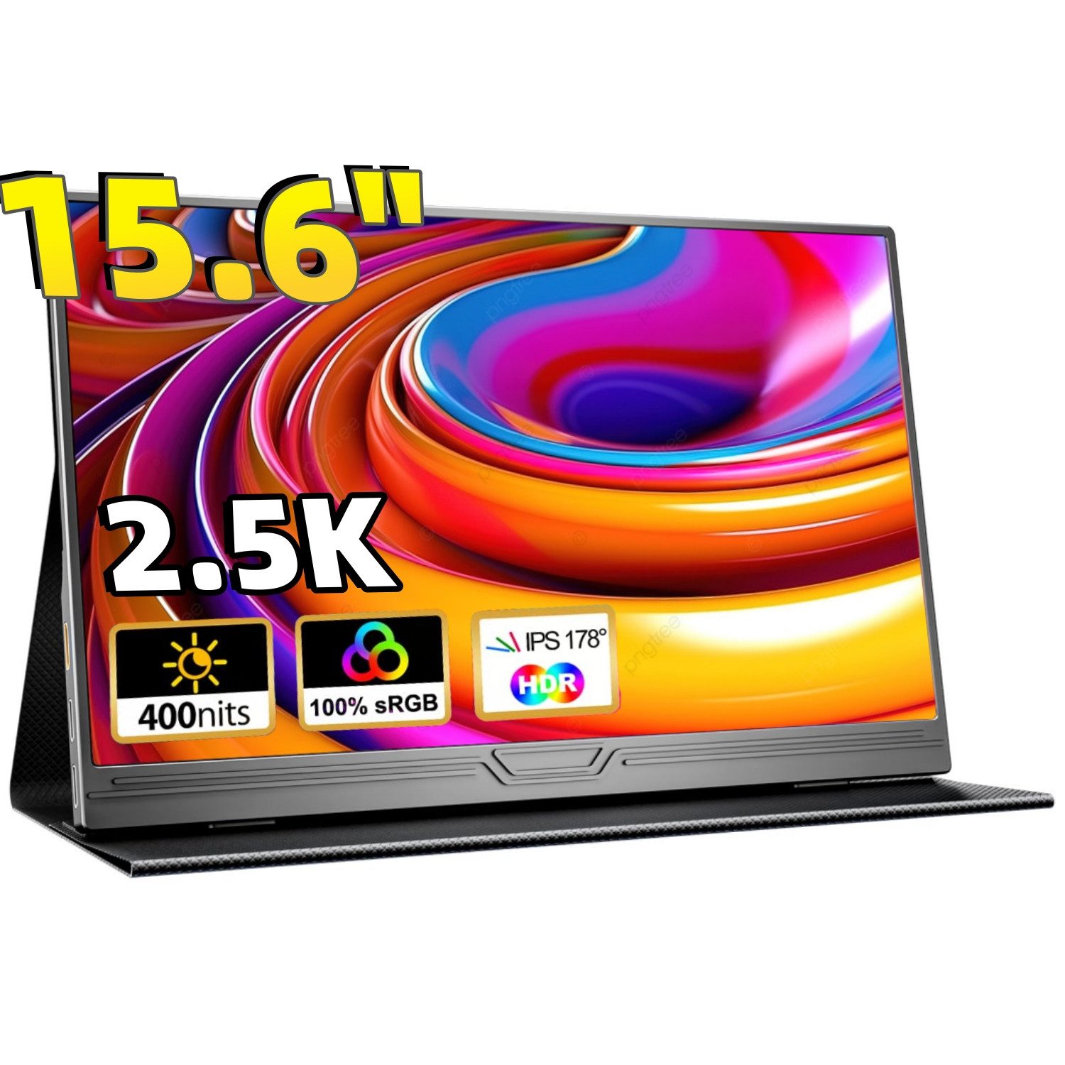 Bundviel Portable Monitor 15,6-Zoll tragbarer Monitor mit USB-C & HDMI, 1080P Portabler Monitor (40 cm/15.6 ", 1920 x 1080 px, FHD, 3 ms Reaktionszeit, 60 Hz)