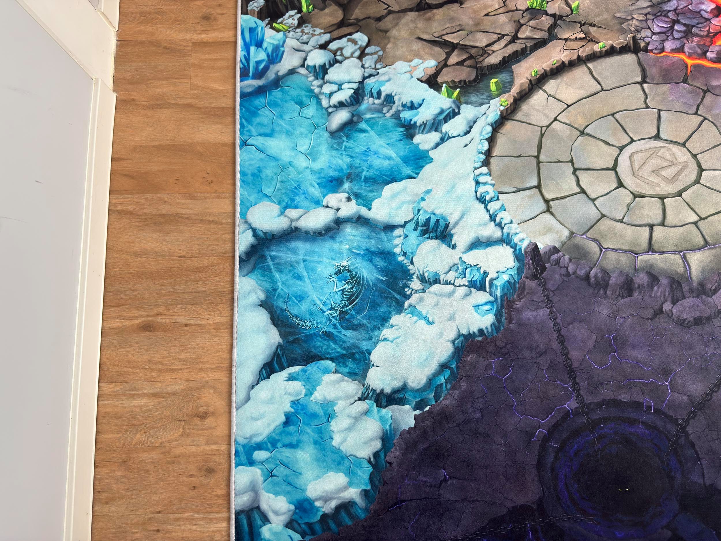 SkippiDoo Kinderteppich Spielteppich Kinderteppich Fantasy World für z.B. Schleich® Eldrador®, Für z.B. Schleich® Eldrador® Figuren passend