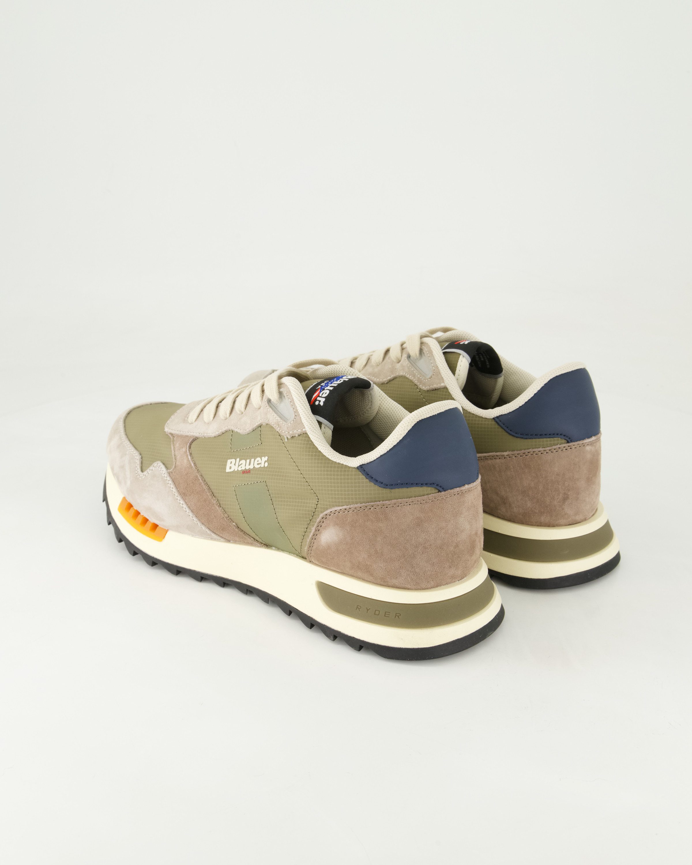 Blauer Ryder Sneaker Obermaterial: Leder und Textil