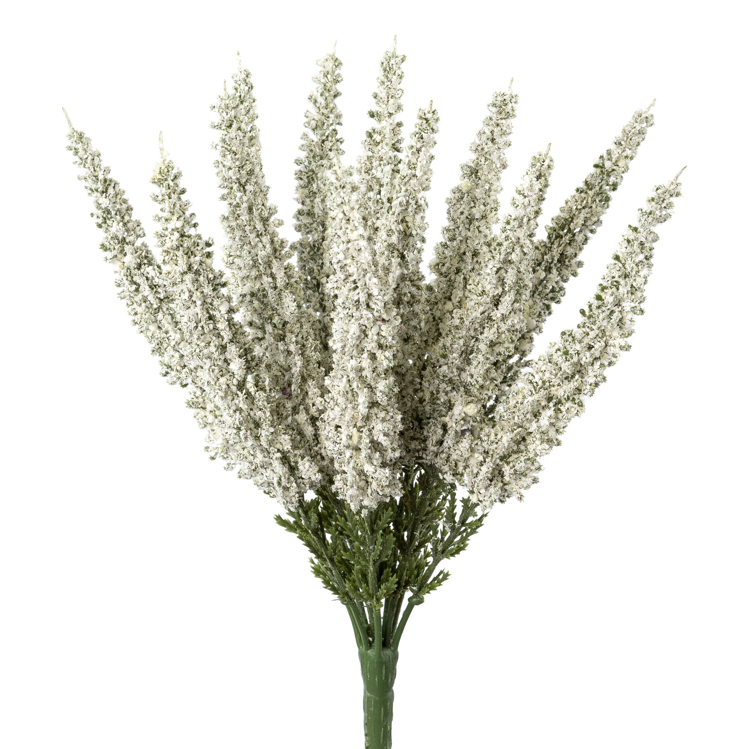 Kunstblume Kunstblume, Erika, Erikabusch, Heidekraut. ca. 26 cm WEISS, Gasper