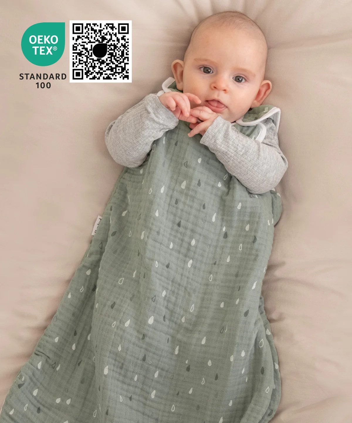 Ehrenkind Babyschlafsack Sommer, Rund aus Musselin günstig online kaufen