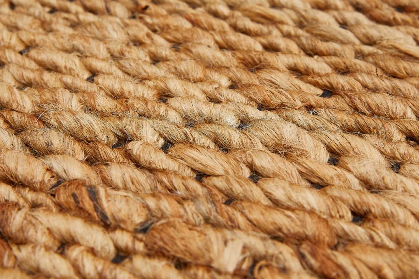 Naturfasern, Jute Jute, Baumwolle, und Rechteckig, aus misento, Teppich gewebt