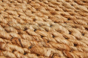 Teppich Jute, misento, Rechteckig, aus Naturfasern, Jute und Baumwolle, gewebt