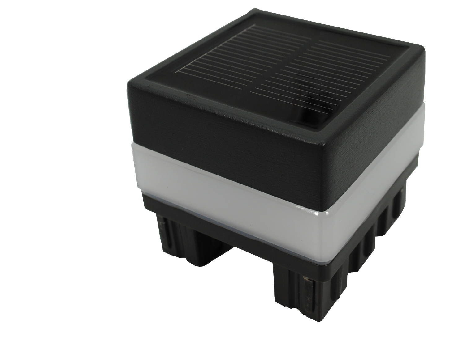 WPC Profi Zaunpfosten Solar LED Kappe für Zaunpfosten "System", (1-St)