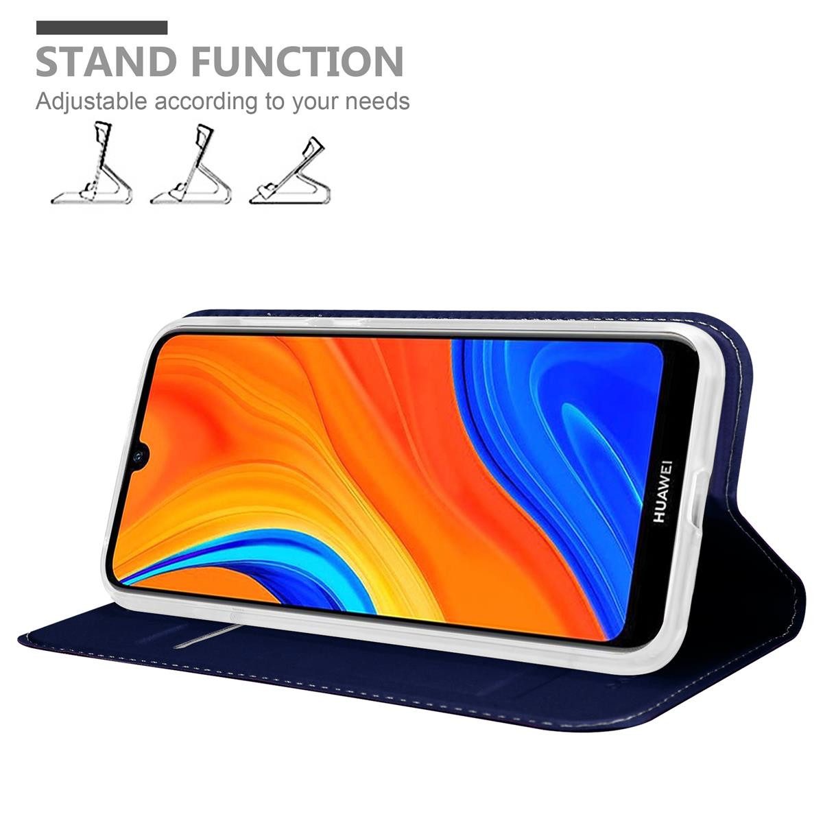 Cadorabo Handyhülle für Huawei Y6S Hülle Huawei Y6S, Schutzhülle Hülle mit Standfunktion, Magnetverschluss und Kartenfach
