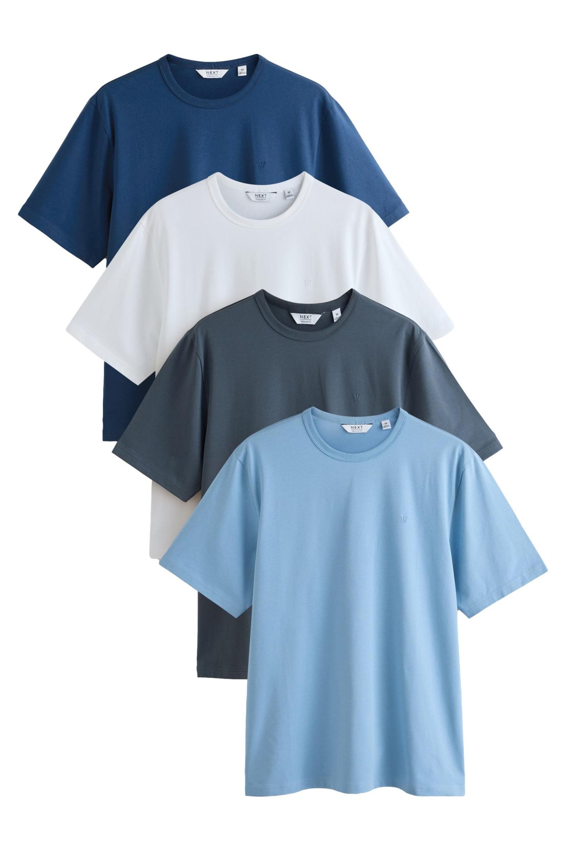 T-Shirt Regular Fit Trident T-Shirts, 4er-Pack