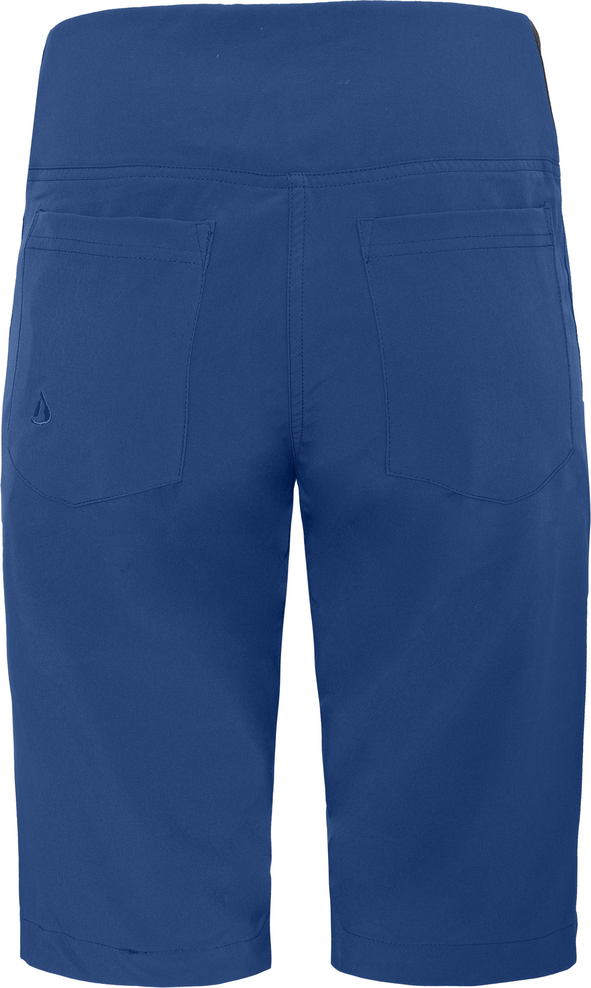 Bergson Outdoorhose AALBORG Vario Bermuda Damen Wandershorts, recycelt, elastisch, sportlich, Normalgrößen, blau