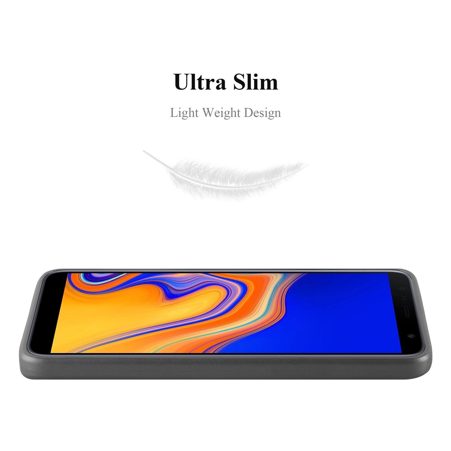 Cadorabo Handyhülle für Samsung Galaxy J4 PLUS Hülle Samsung Galaxy J4 PLUS, Flexible TPU Silikon Handy Schutzhülle - Hülle - ultra slim