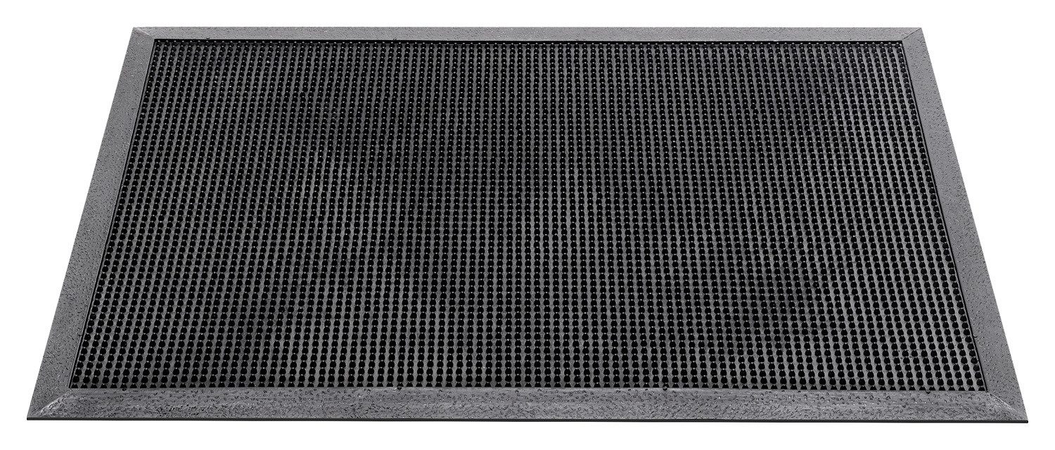 HAMAT Fußmatte FINGERTIP, Anthrazit, 60 x 40 cm, Gummi, rechteckig, Höhe: 0,8 mm, outdoorgeeignet