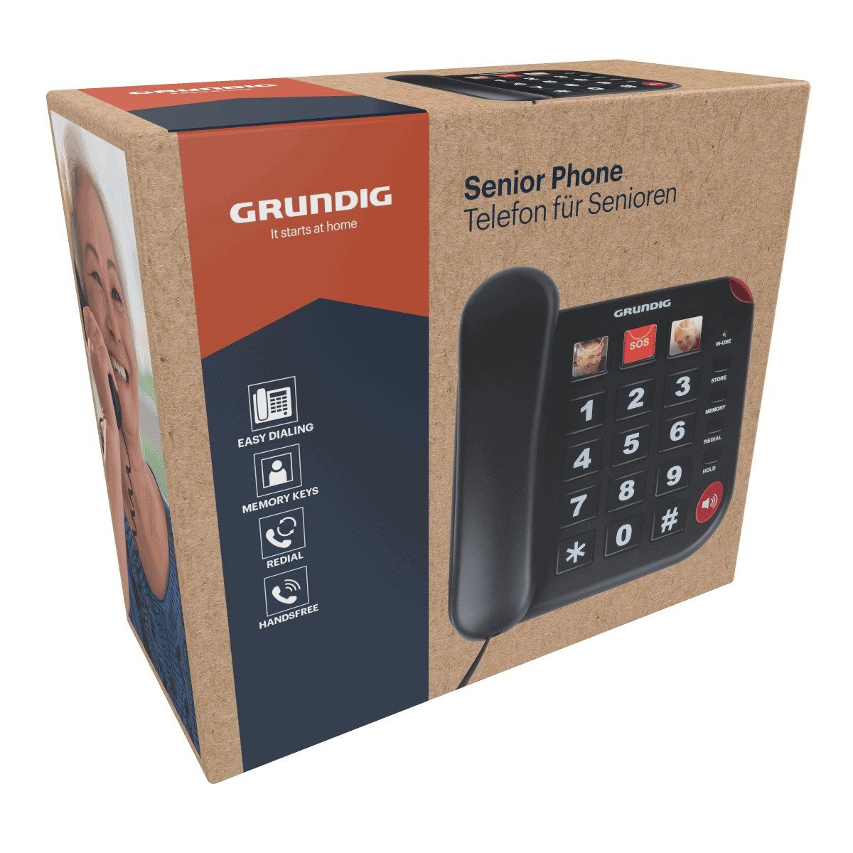 Grundig Grundig Senioren Festnetztelefon große Tasten DECT-Telefon – Bild 4 von 5