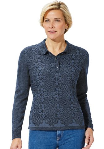 CLASSIC BASICS Пуловер с Blüten в Jacquard-Stil